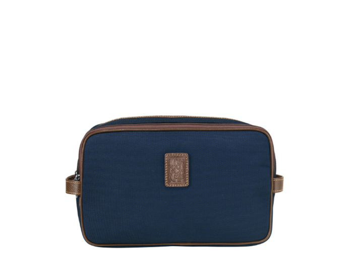 Longchamp Boxford Trousse de toilette 2 compartiments Bleu