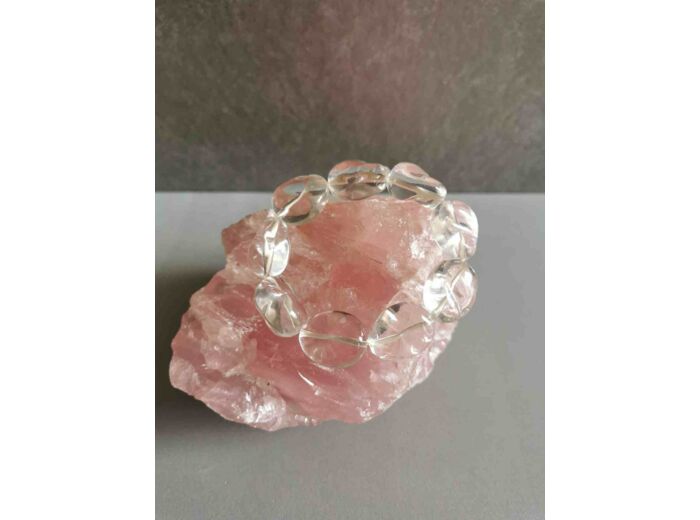 Bracelet Cristal de roche haute qualité olpa493