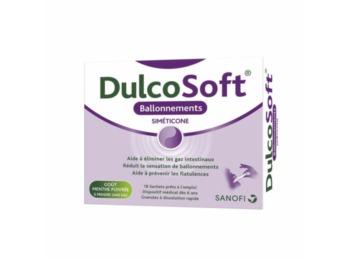 Ballonnements 18 sachets Goût menthe poivrée Dulcosoft