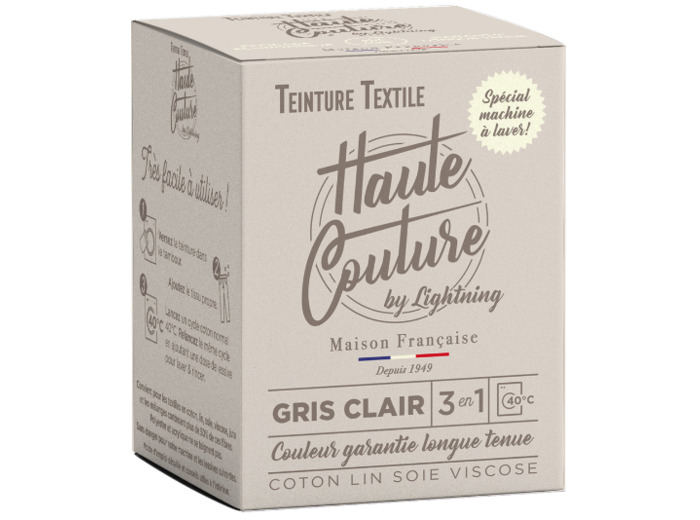 Teinture Haute couture gris clair