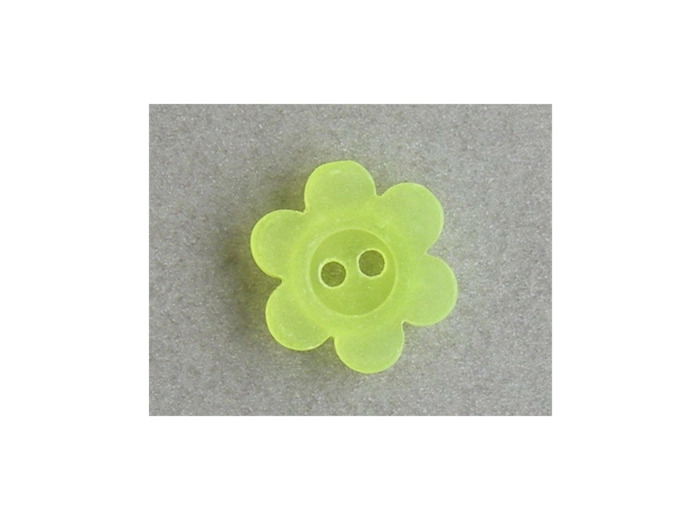 Bouton fleur fluo jaune