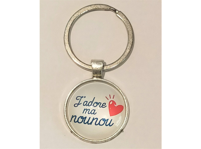 Porte-clés J'adore ma nounou