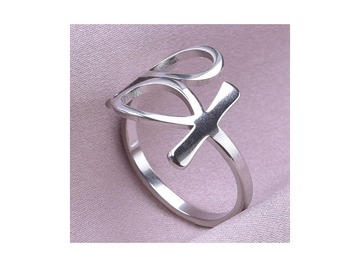 Bague croisé en acier inoxydable