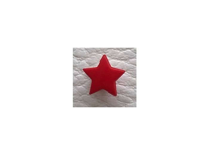 Bouton étoile rouge 9 mm