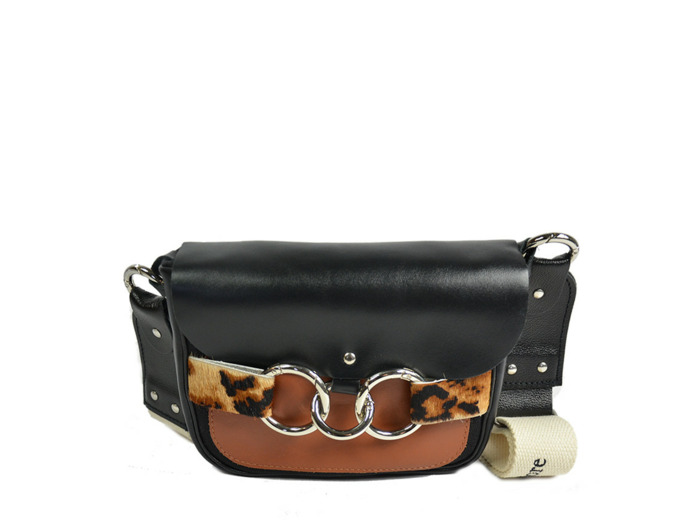 Line Théodore Miss Antoinette Sac Bandoulière Léopard