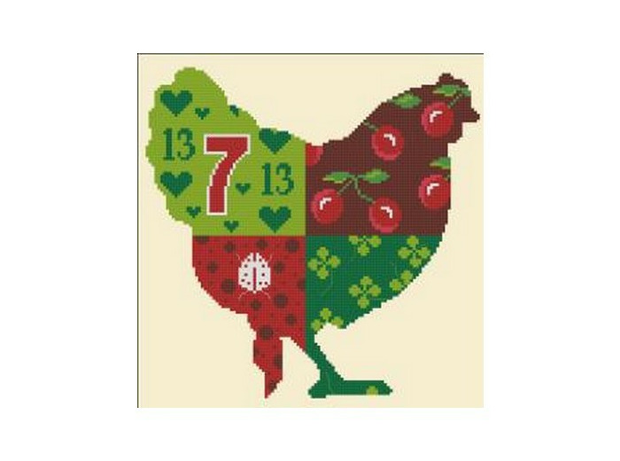 Grille poule patch
