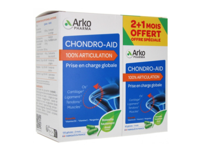 100% Articulation 180 Gélules Chondro-Aid Arkopharma