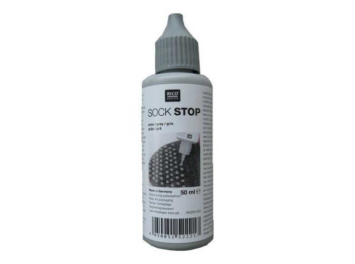 Latex antidérapant pour chaussettes gris