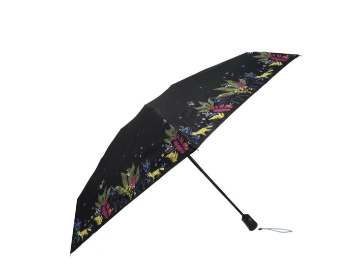 Isotoner Parapluie Mini Pliant Automatique Frise Cerf