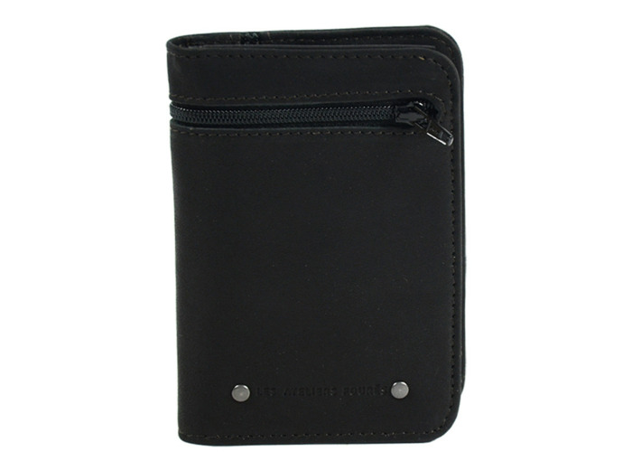 Ateliers Fourès Baroudeur Portefeuille Européen F9234 Noir