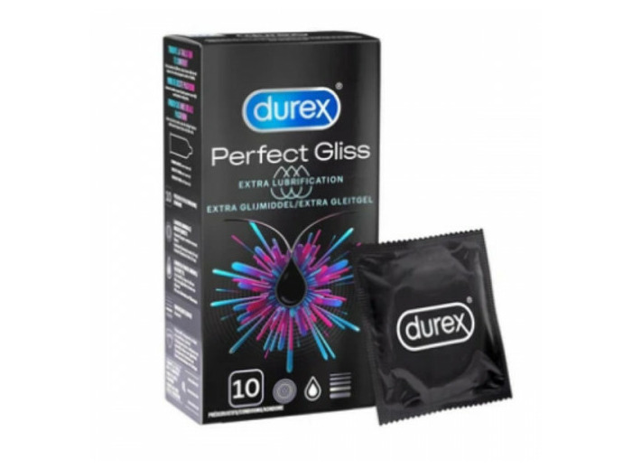 Durex Perfect Gliss Extra Lubrification Préservatifs x 10