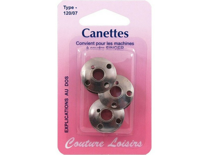 Trois Canettes métal pour machine à coudre