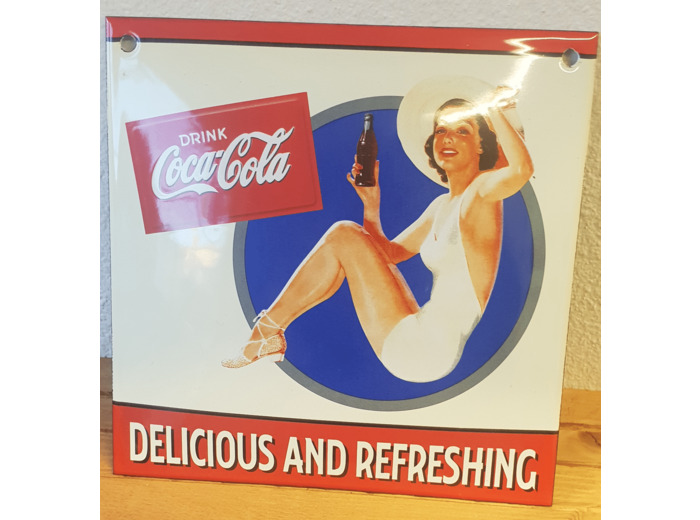 Plaque Émaillée Coca cola