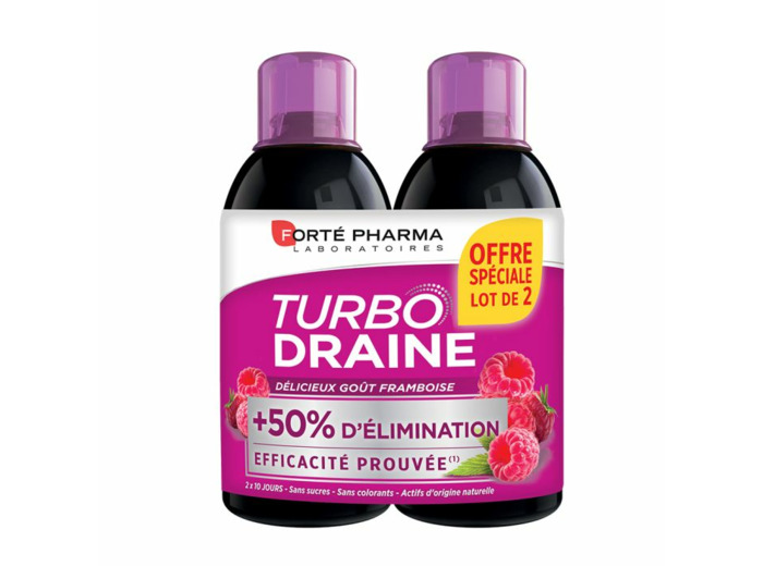 FORTE TURBODRAINE FRAMBOISE LOT2X500ML