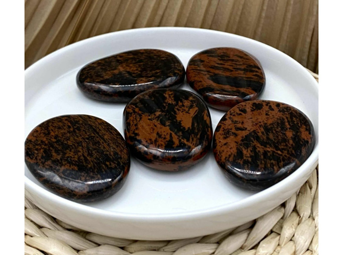 Galet Obsidienne Acajou