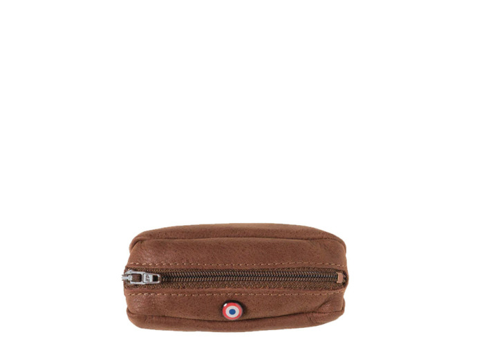 Larmorie Charles Nubuck Porte-Monnaie Terre Brunie