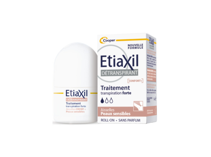 Confort + Aisselles 15ml Detranspirant Peaux Sensibles Etiaxil