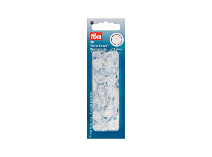 Boutons pression colorsnaps - 12,4 mm transparent Prym