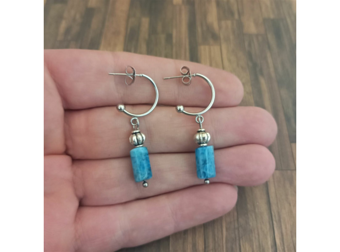 Créoles apatite bleu