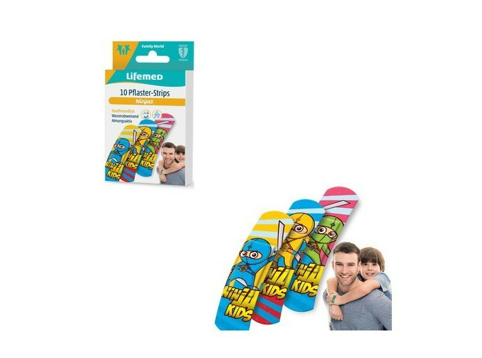 Lot de 10 pansements "Ninjas"