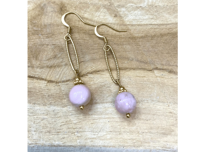 Boucles Irina opale rose