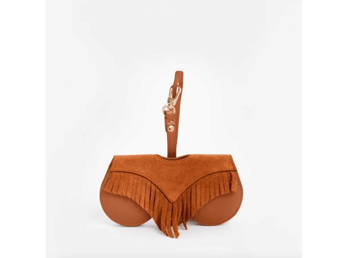 Etui à lunettes - SunCover - Cognac Fringes