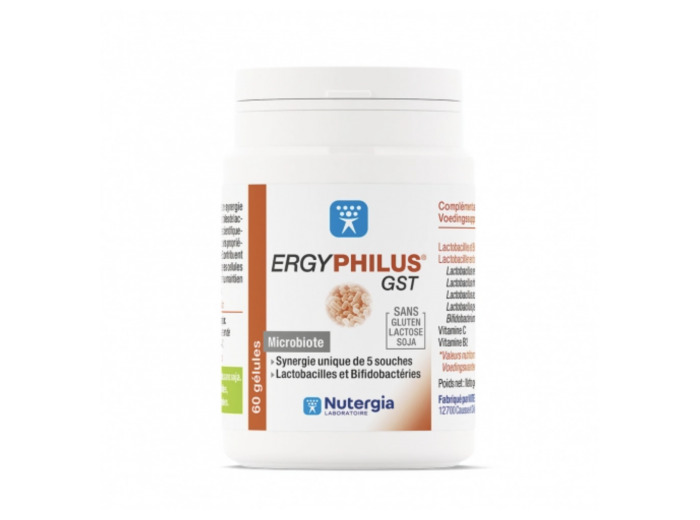 Microbiote Gst 60 gélules Ergyphilus Nutergia