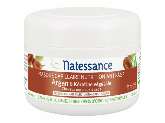 Masque Et Keratine Vegetale 200ml Argan Natessance