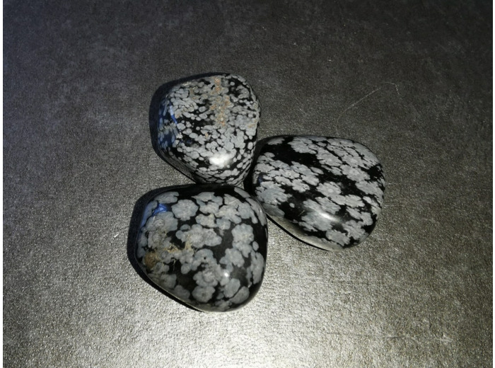 Obsidienne flocon pierres roulées