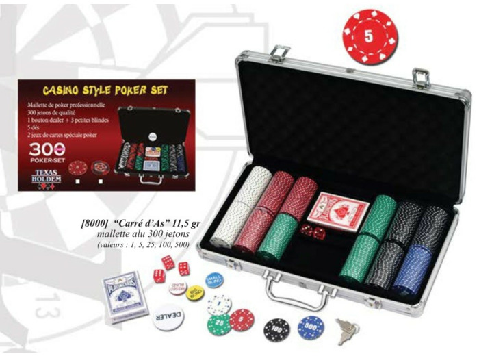 Malette 300 carree d as 11.5gr abs