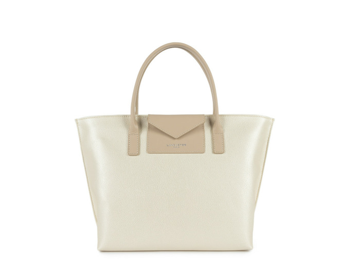 Lancaster Maya Sac Cabas 517-18 Blanc Nacré