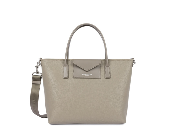 Lancaster Maya Double Kba Sac Cabas 517-102 Galet Fonce