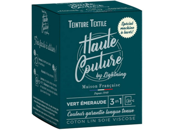 Teinture Haute couture vert emeraude