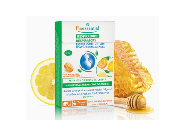 Pastilles Respiratoire Gorge x20 Respiratoire Miel-Citron Puressentiel