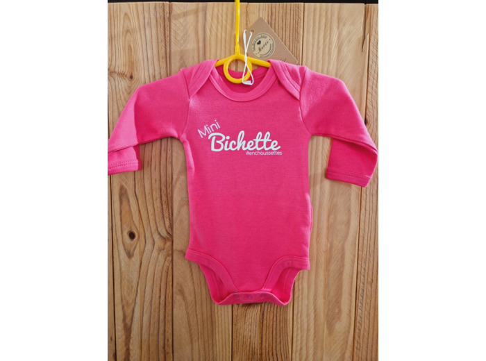 Body fille " mini bichette en chaussettes"