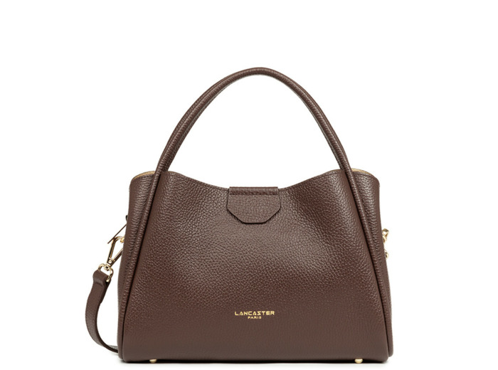 Lancaster Ida Double Sac Porté Epaule 470-84 Marron Or Pâle