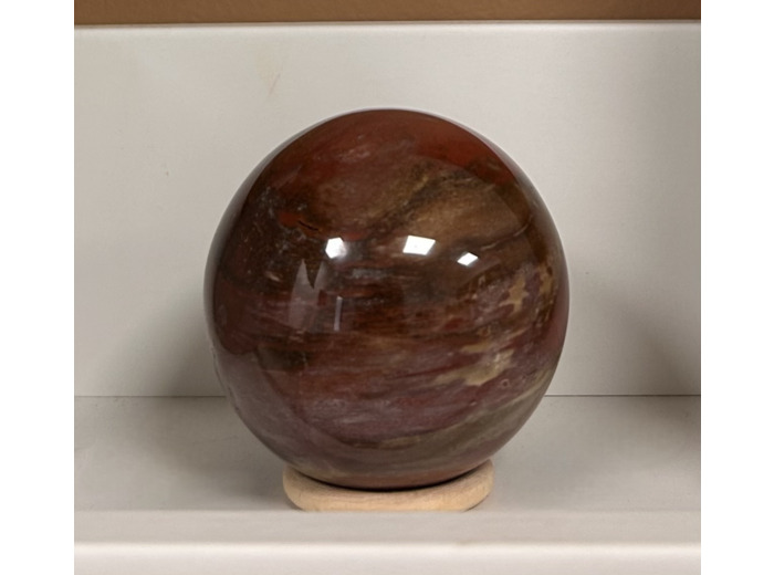 SPHÈRE BOIS FOSSILE