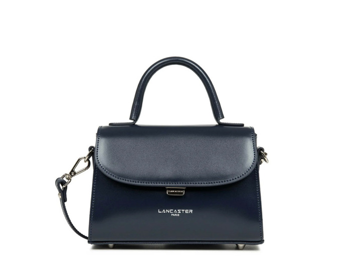 Lancaster Suave Even Mini Sac à Main Cuir 433-16 Bleu Foncé