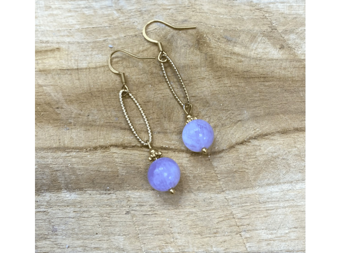 BOUCLES IRINA AMÉTHYSTE LAVANDE