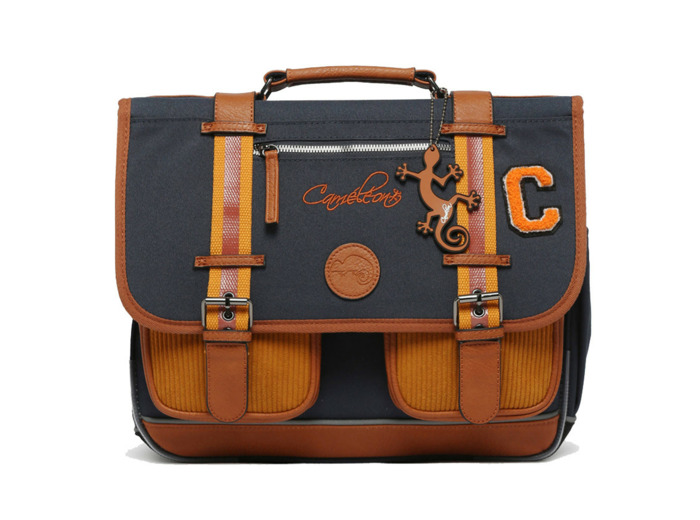 Caméléon Vintage Urban Cartable 38cm Mustard Badges