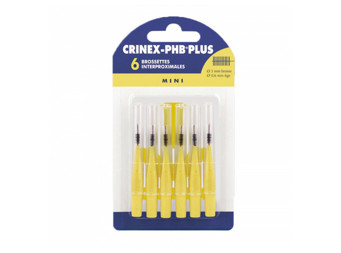 Brossettes Interdentaires Mini X6 Phb Plus Crinex
