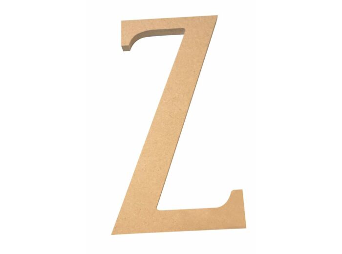 Lettre "Z" Mdf - Hauteur : 220 mm