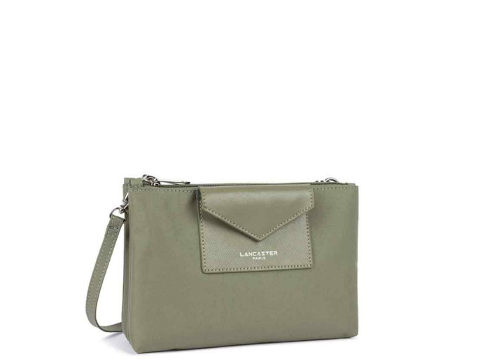 Lancaster Smart Kba Petit Sac Trotteur 2 compartiments 516-27 Kaki Clair