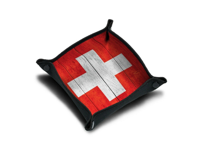 Piste des wood swiss flag