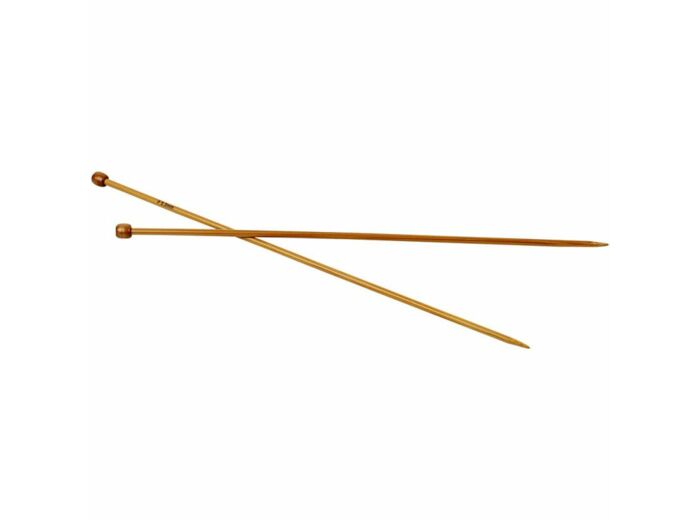 Aiguilles à tricoter bambou 40 cm - 5 mm