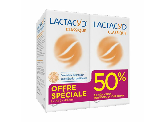 Soin Intime Lavant Quotidien Lot De 2x400ml Lactacyd