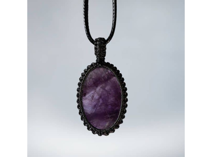 Collier pendentif Améthyste MH BG06