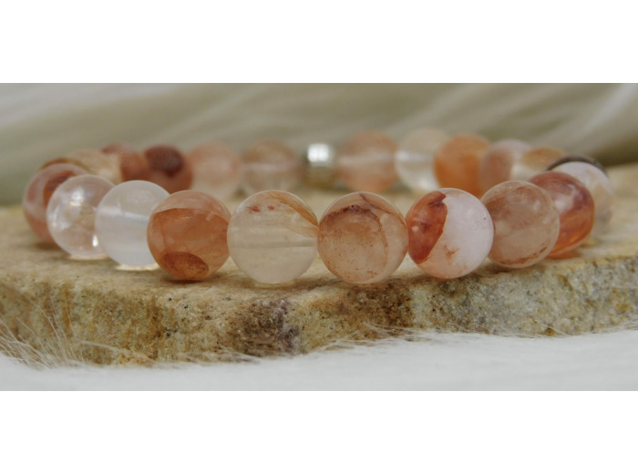 BRACELET QUARTZ HÉMATOÏDE