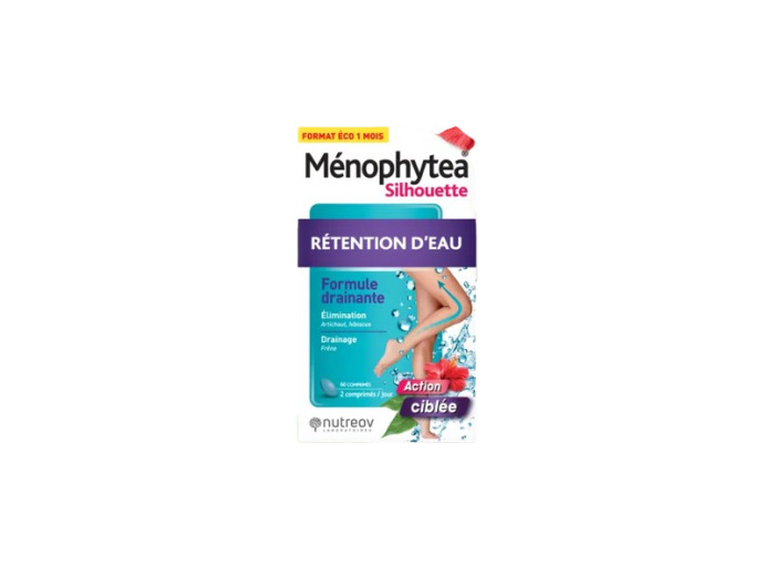Retention D'eau 2x30 Comprimes Menophytea silhouette Ménophytea