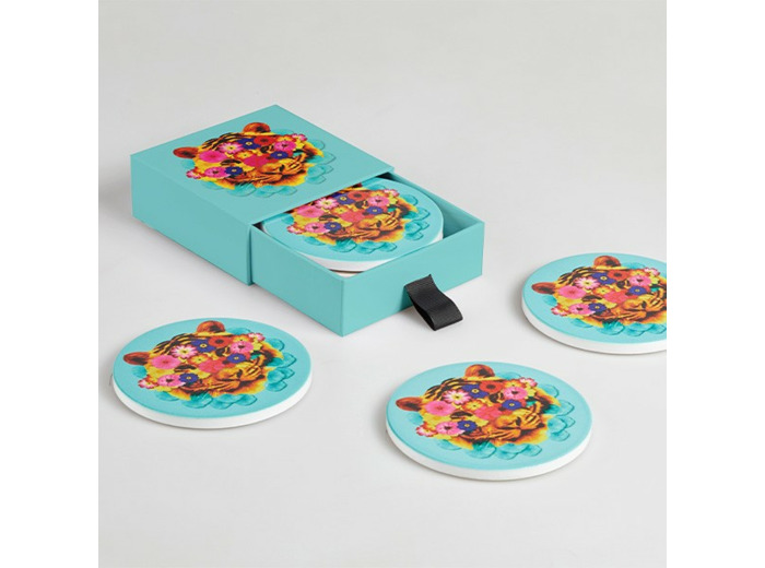 Set de 4 dessous de verre - Masktiger
